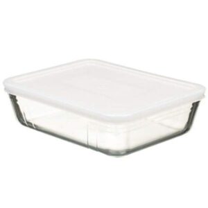 Pyrex kapaklı cam saklama kabı