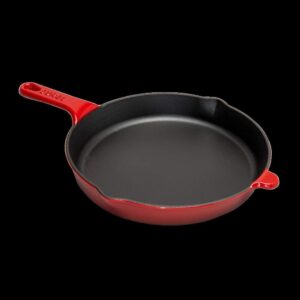 sürel döküm düz tava 27 cm kırmızı